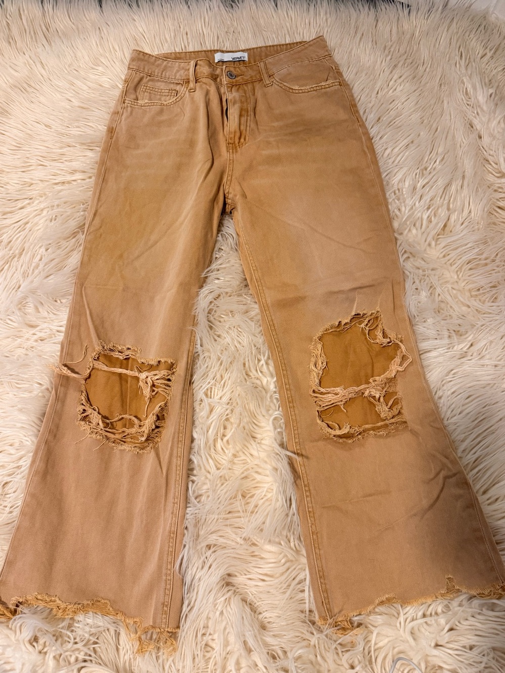 Vervet Leslie Distressed Crop Jean Size 27 - Picture 2 of 9